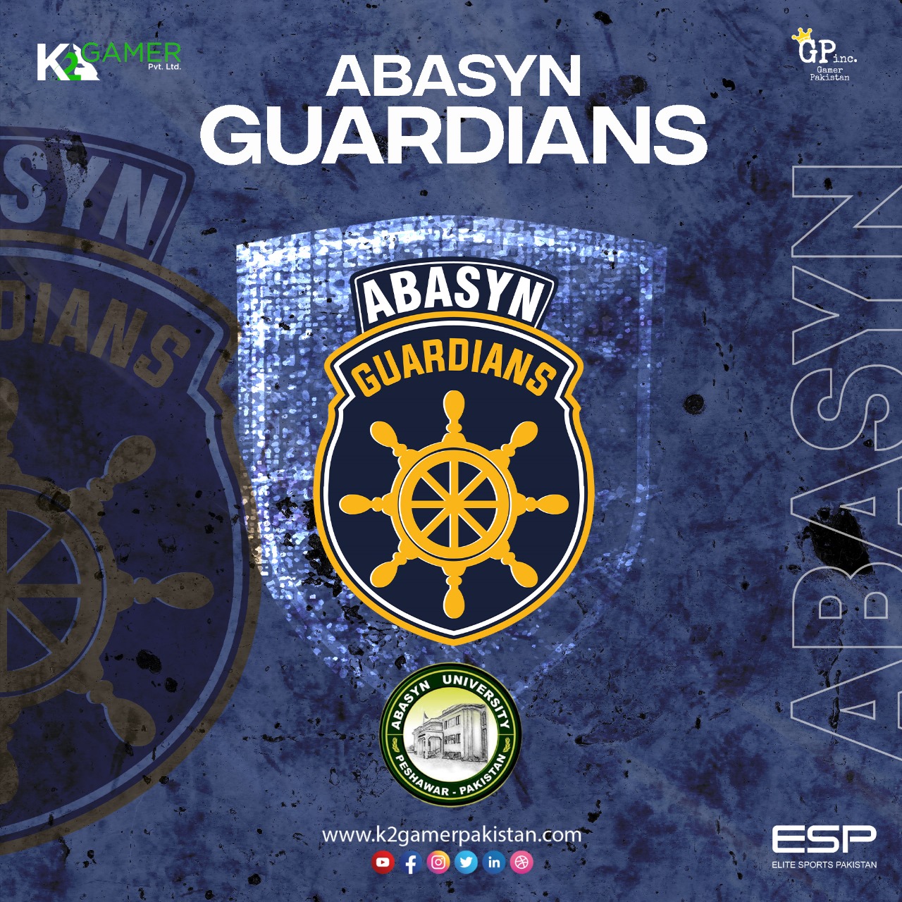 the official logo of ABASYN GUARDIANS